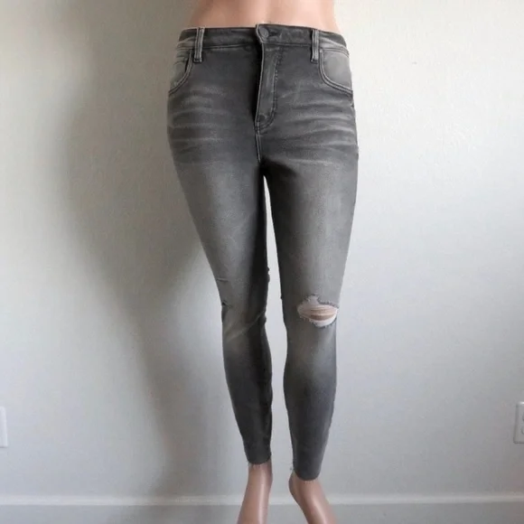 KUT from the KLOTH Jeans DISTRESSED Connie Fab Ab Ankle Skinny Plus Size 14 NWT - Picture 3 of 9